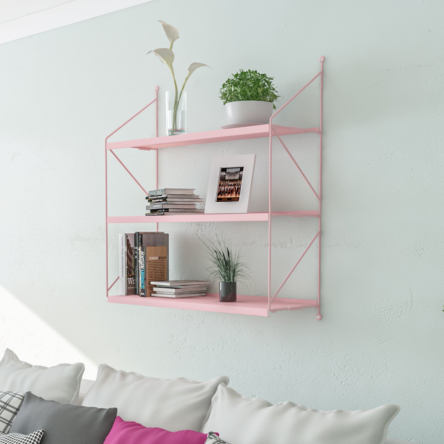 KIT REPISA ANGOLO ROSA CLARO - Medular Diseño Repisa