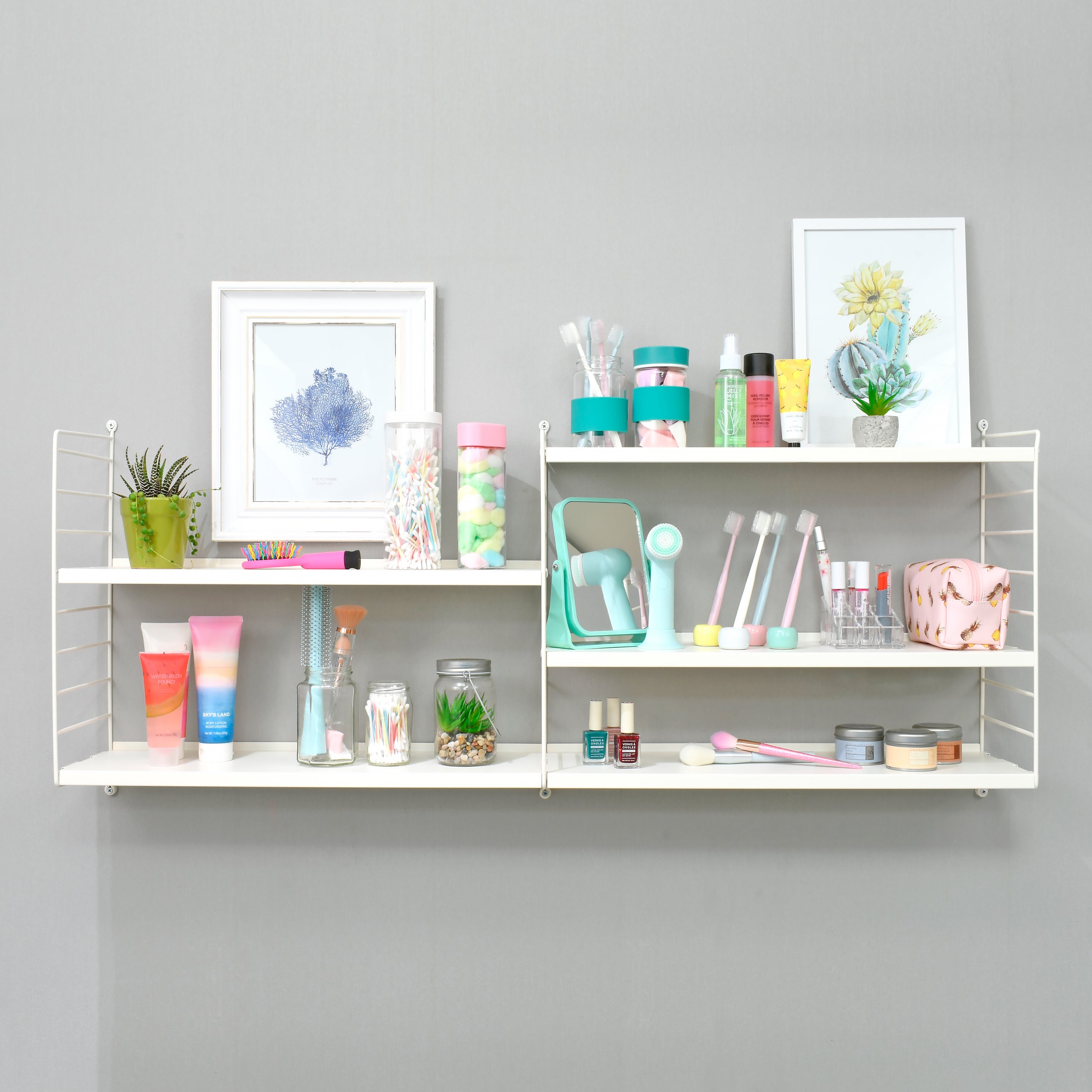 Kit Repisa Vintage Duo Blanco - Medular Diseño Repisa