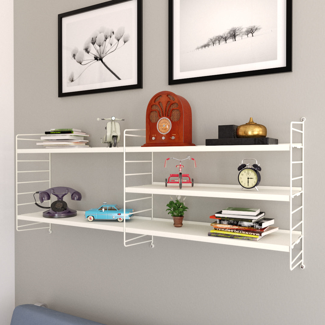 Kit Repisa Vintage Duo Blanco - Medular Diseño Repisa