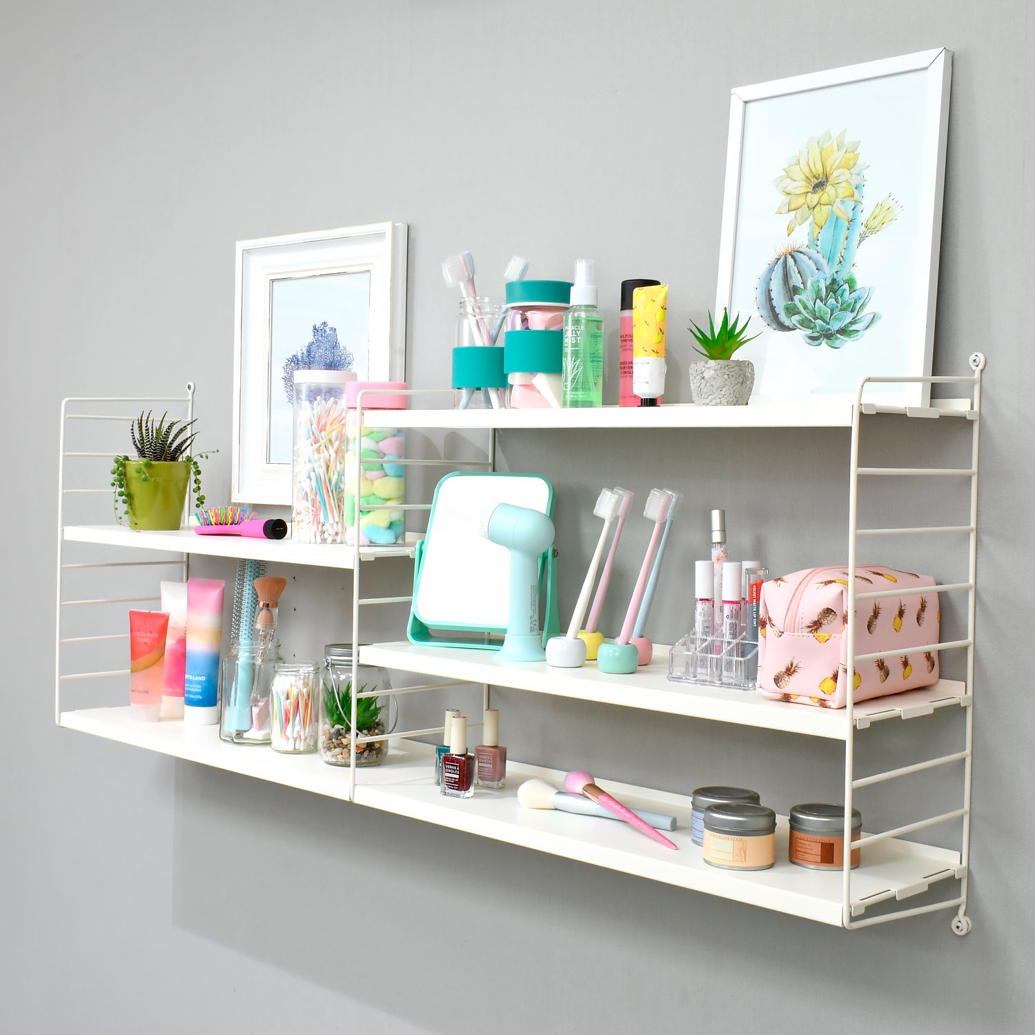 Kit Repisa Vintage Duo Blanco - Medular Diseño Repisa