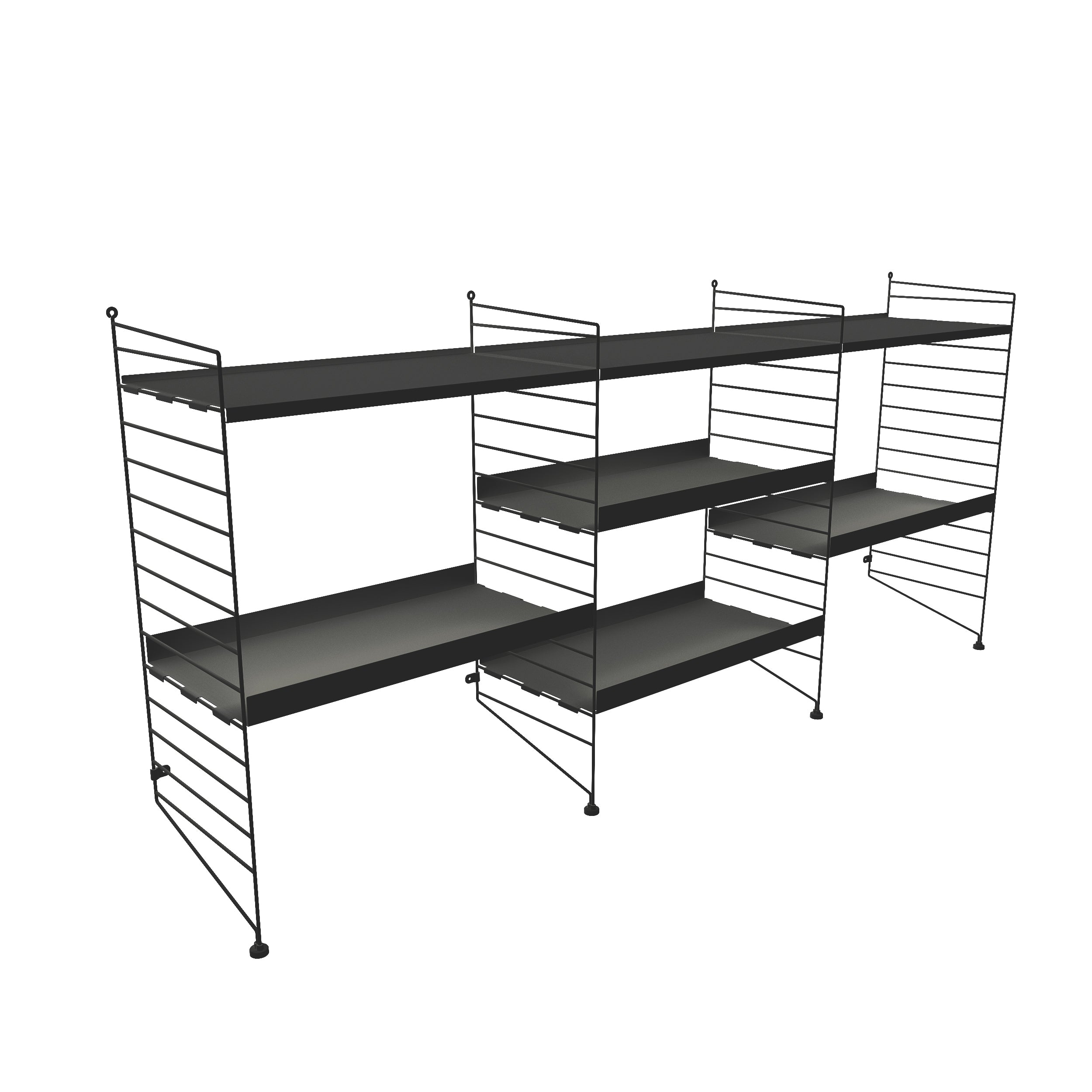 REPISA VINTAGE MAS TRIO SIMPLE NEGRO - Medular Diseño Repisa