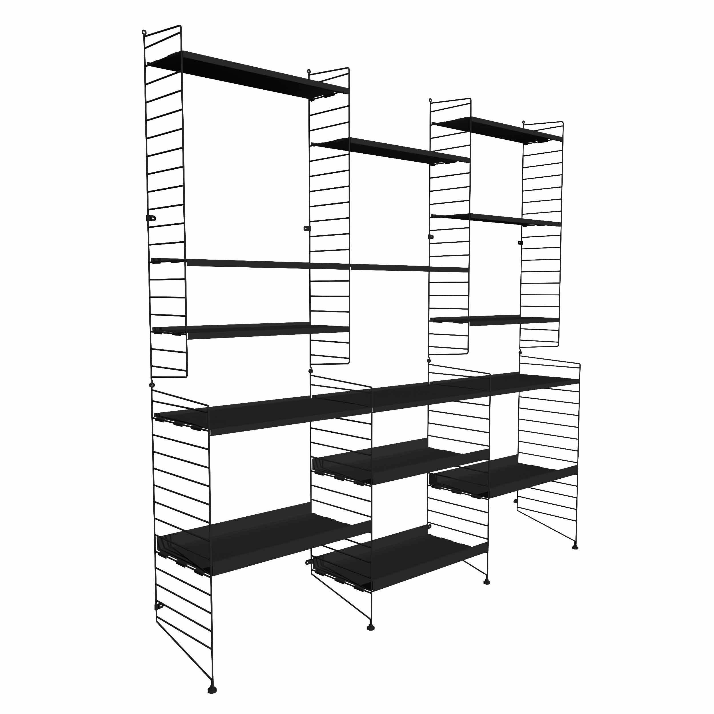 REPISA VINTAGE MAS TRIO NEGRO - Medular Diseño Repisa