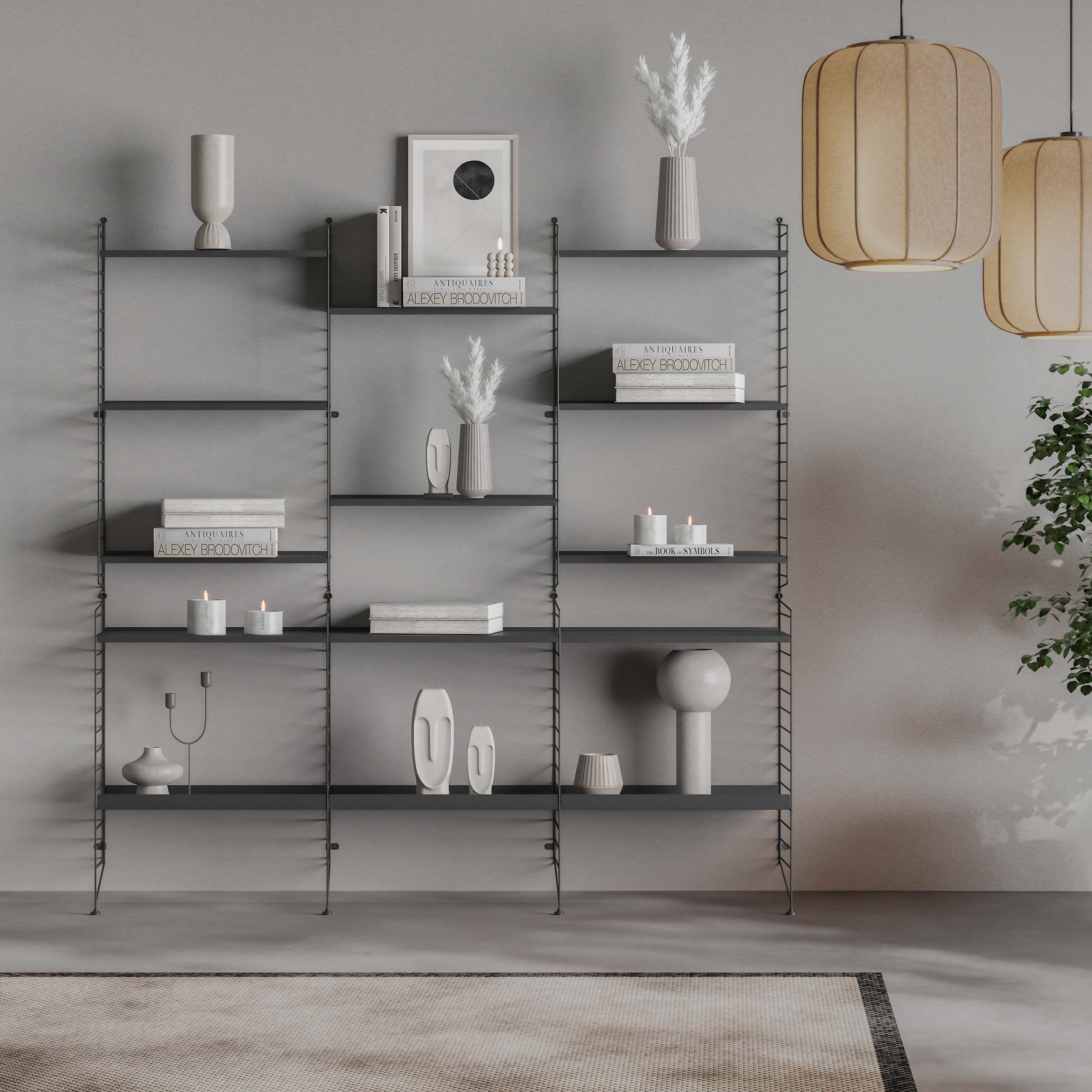 REPISA VINTAGE MAS TRIO NEGRO - Medular Diseño Repisa