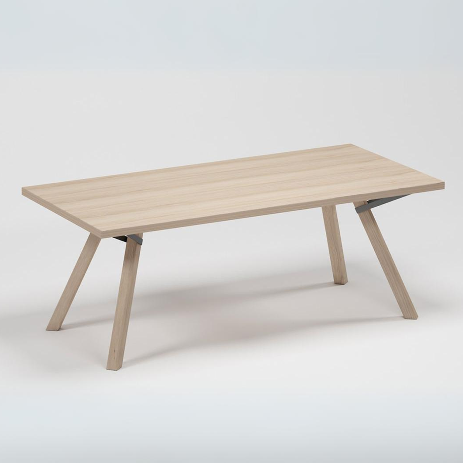 Mesa de Comedor Trigo Fijaciones Negras 8P - Medular Diseño Mesas de Comedor