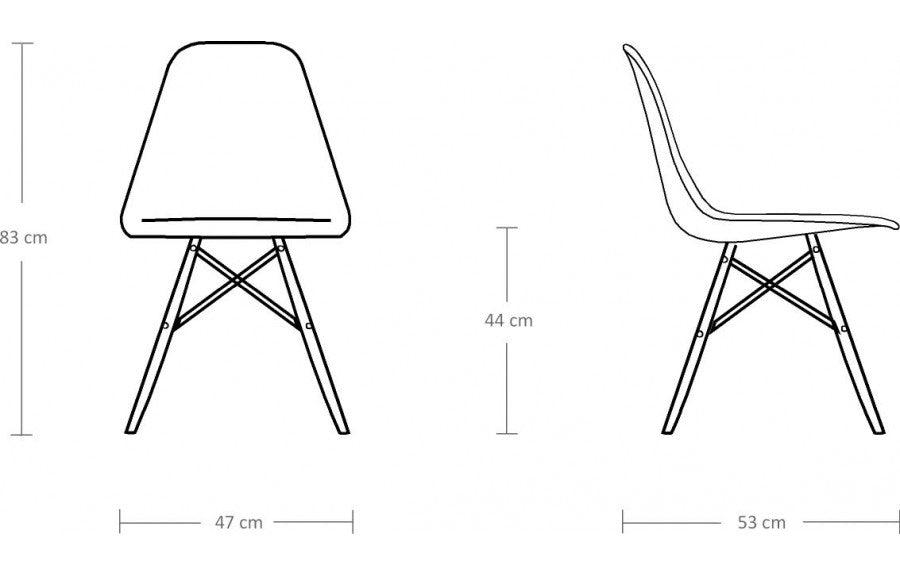 Silla Estilo DSW Blanca - Medular Diseño Sillas de interior