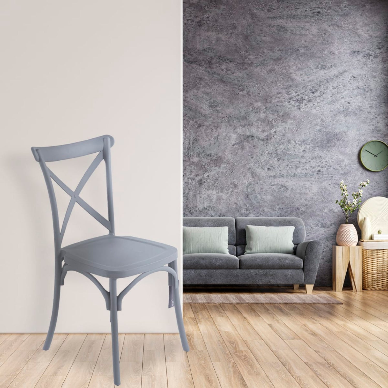 Silla CrossCraft Gris - Medular Diseño Sillas de interior