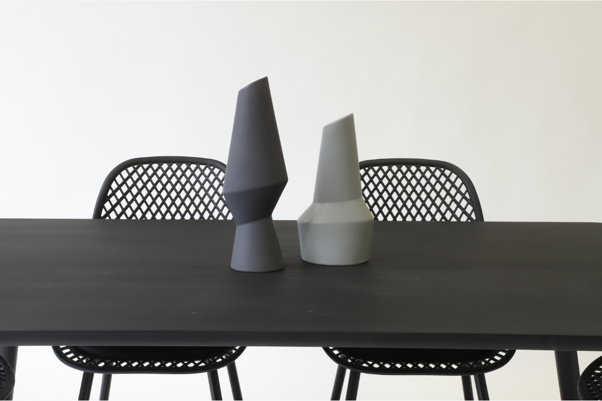 Juego de Comedor Aula Black 6P + 6 Sillas Europa - Medular Diseño Juego de Comedor