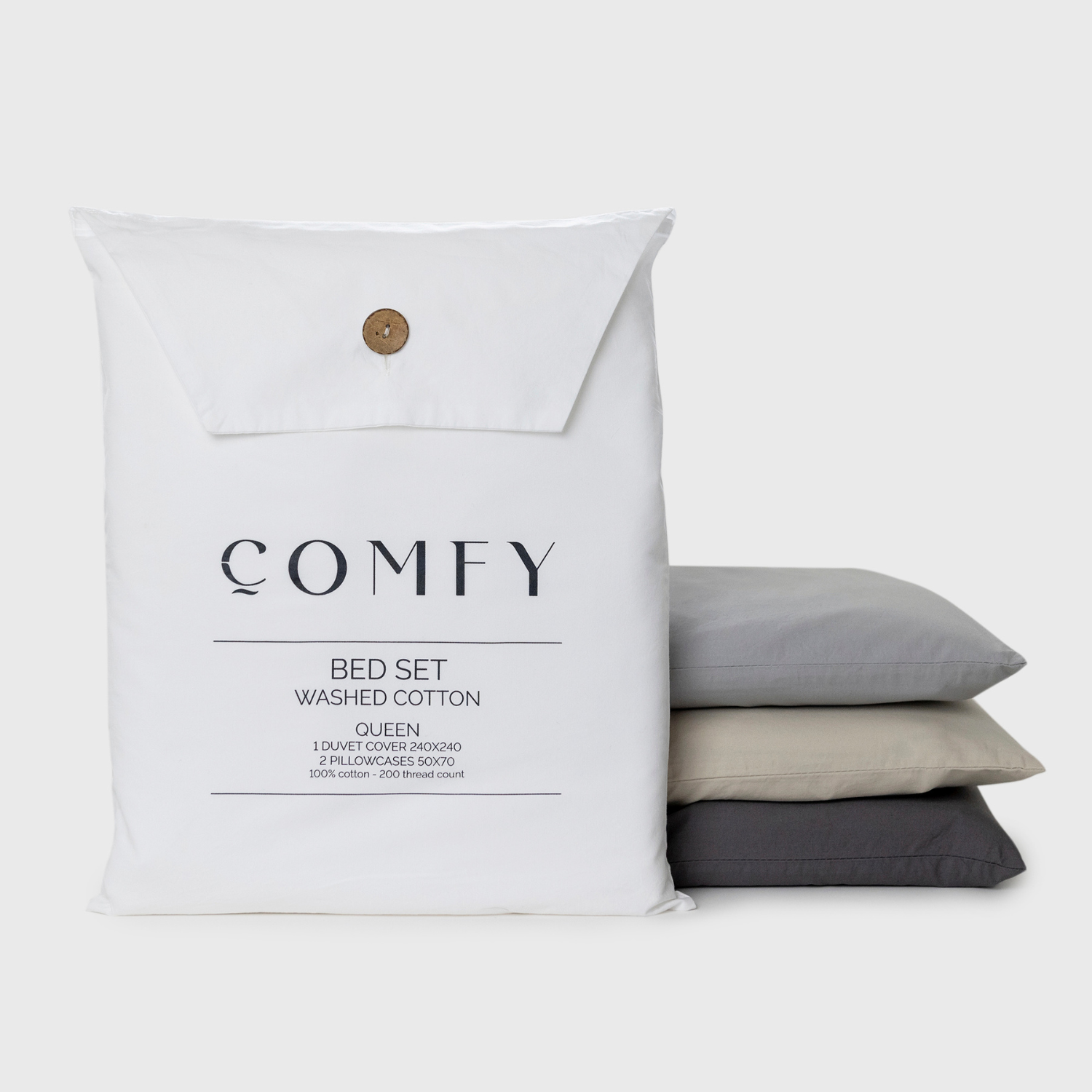 Funda de Plumón Algodón Natural - Medular Diseño Ropa de Cama