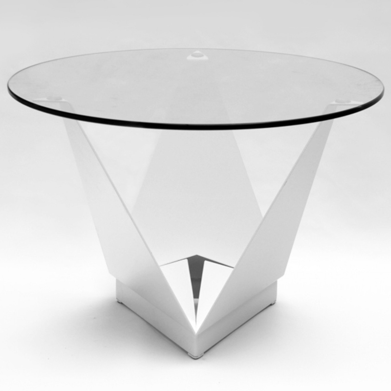 Mesa Tuca Circular Pequeña Blanca