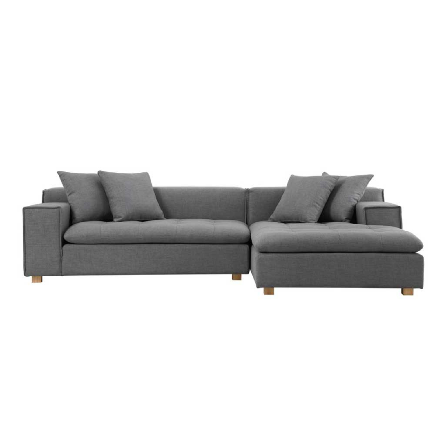 Sofá Forma Seccional Derecho Grafito - Medular Diseño Sofás