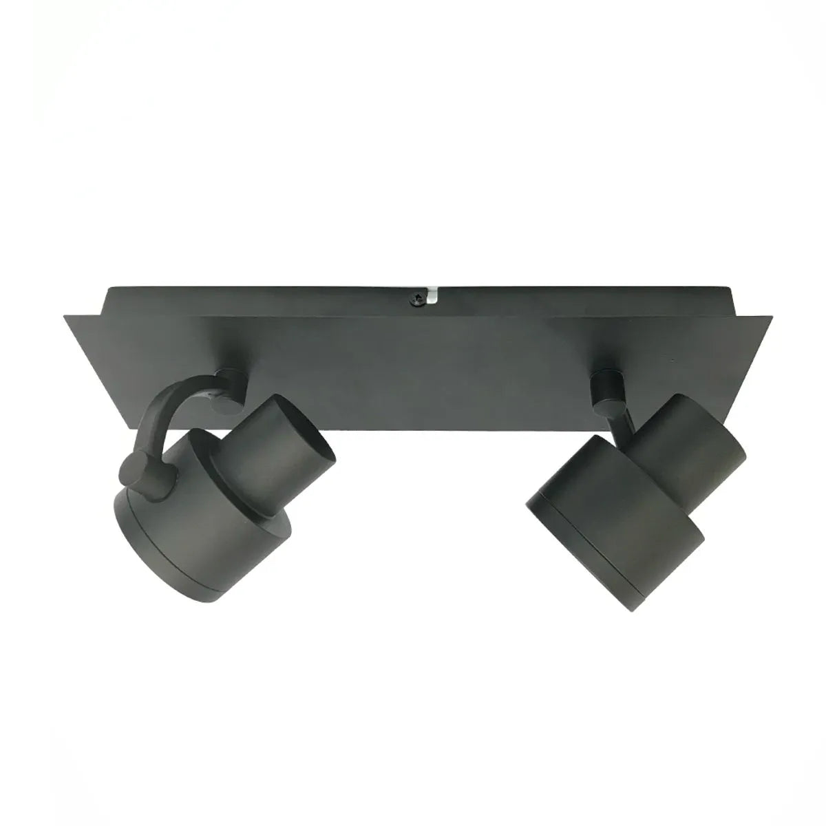 Foco Sobrepuesto Komo 2 Luces Negro Mate