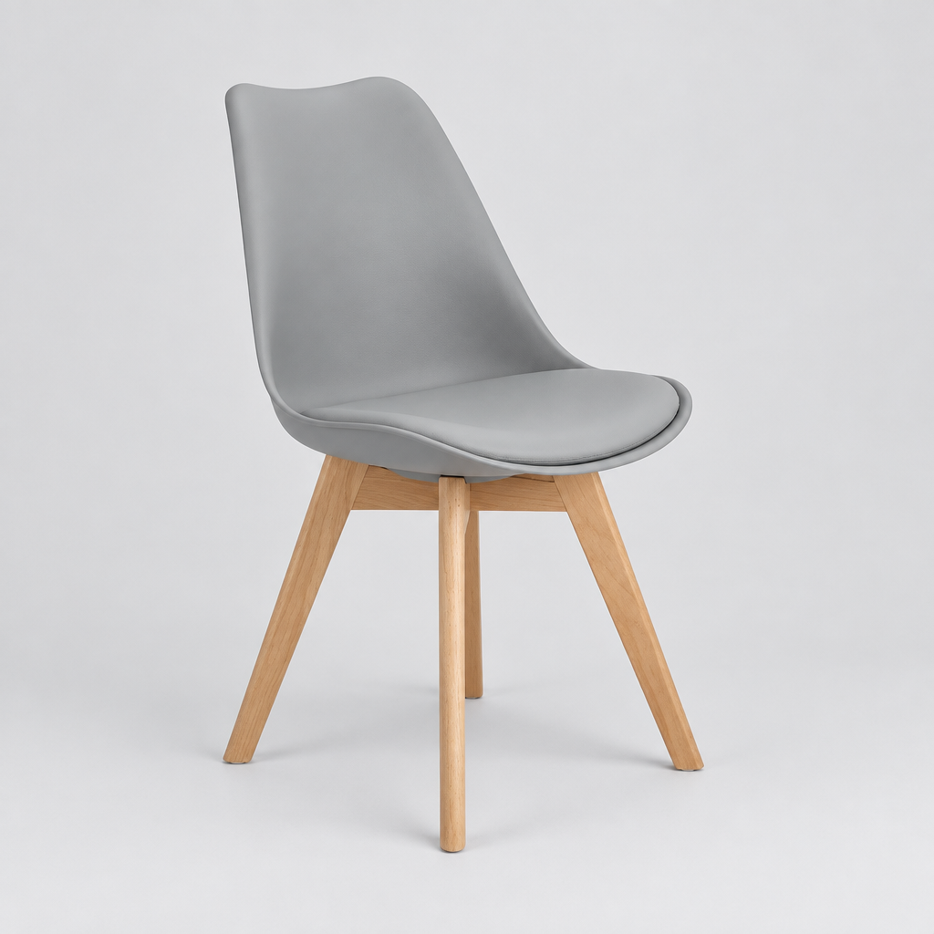 Silla Tulip Gris - Medular Diseño Silla
