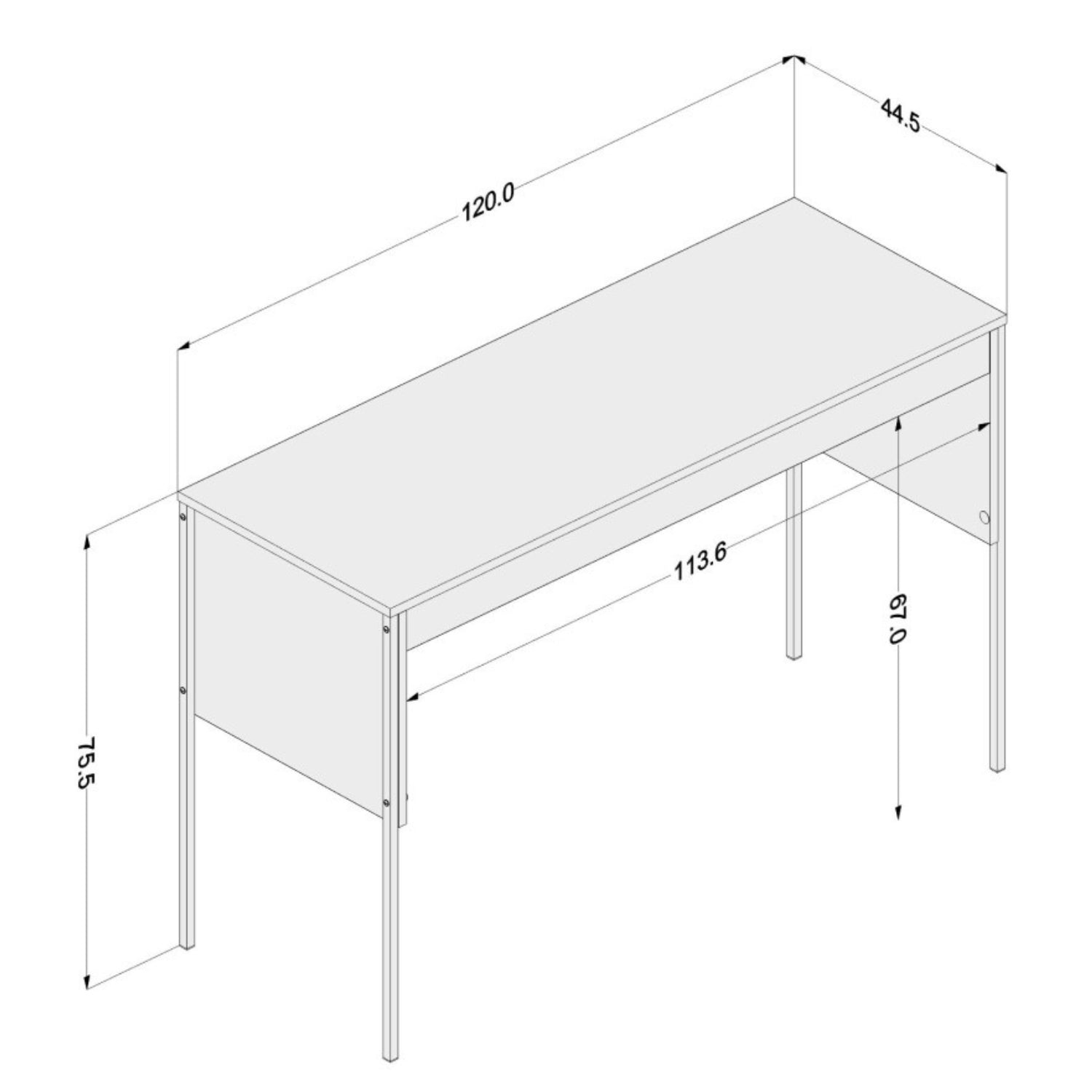 Escritorio Black Wood - Medular Diseño Escritorios de hogar