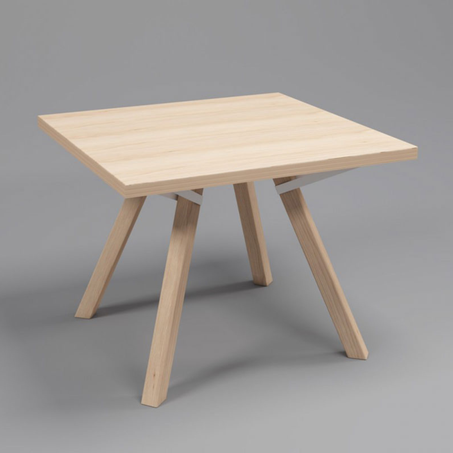 Mesa de Comedor Trigo Fijaciones Blancas 4P - Medular Diseño Mesas de Comedor