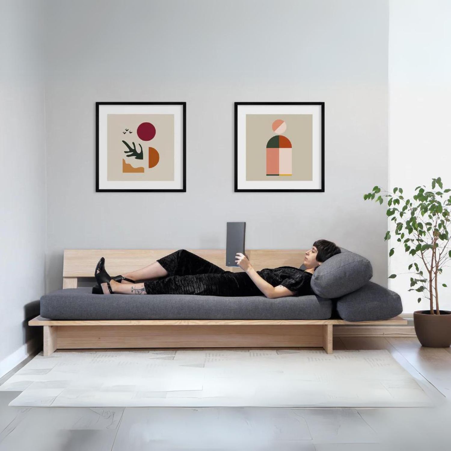 Sofá Cama Lom Derecho - Medular Diseño Sofás