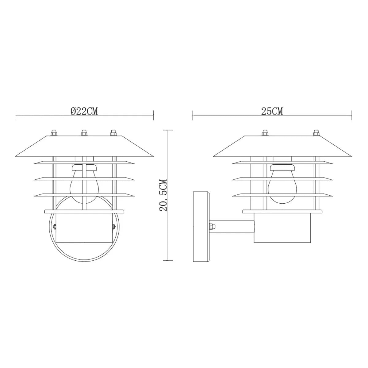 Aplique Muro Exterior Led Solar Kobe 0,17W