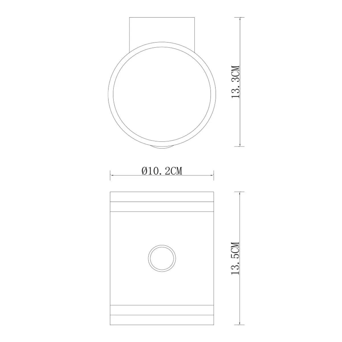 Aplique Muro Exterior Led Solar Neva 0,6W Con Sensor Doble Función