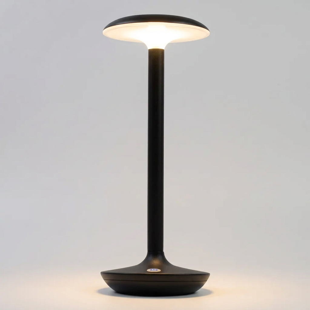 Lámpara de Mesa recargable Luba Negro