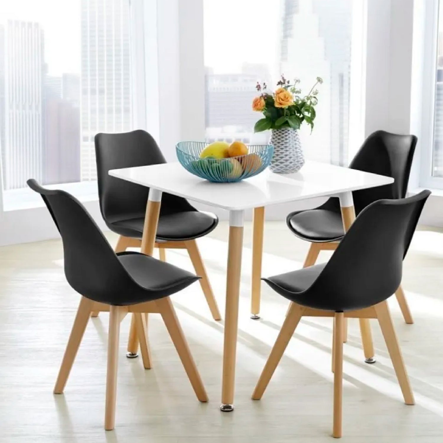 Silla Tulip Negra - Medular Diseño Silla