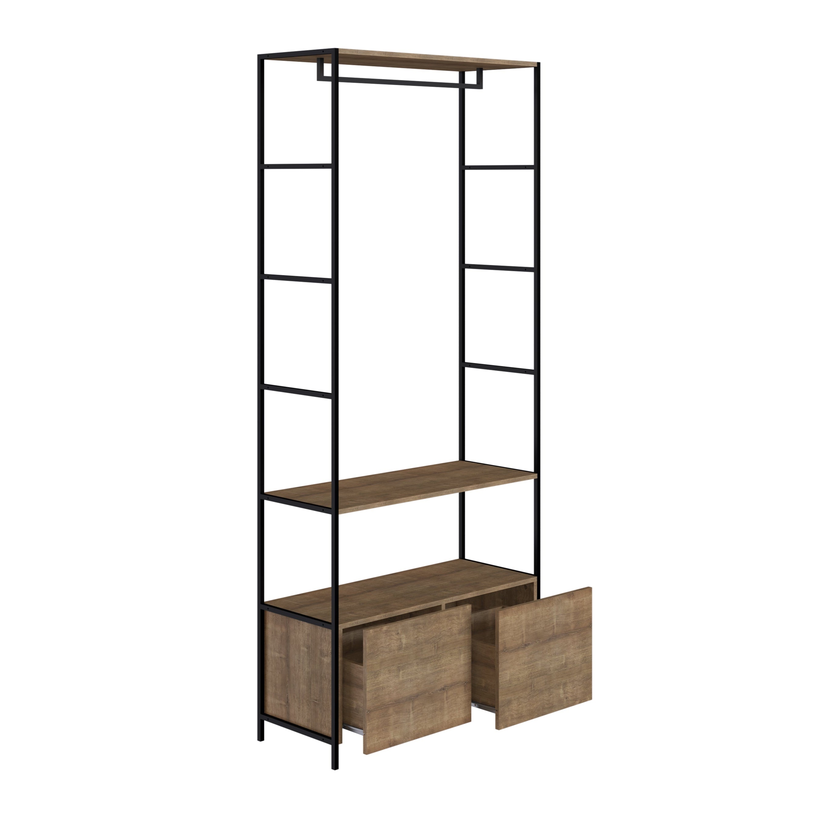 Perchero Steel Quadra M - Medular Diseño Perchero