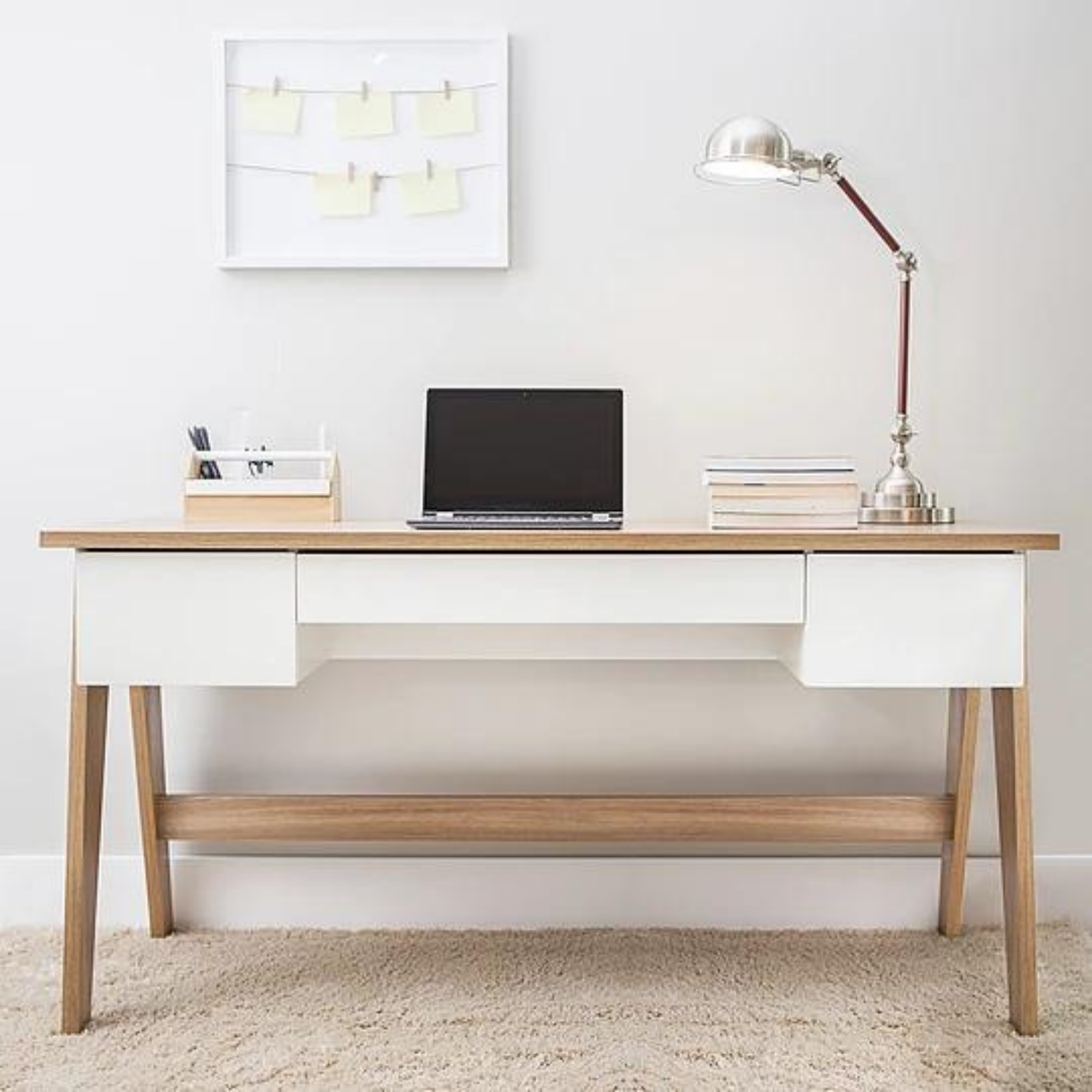 Escritorio White Wood - Medular Diseño Escritorios de hogar