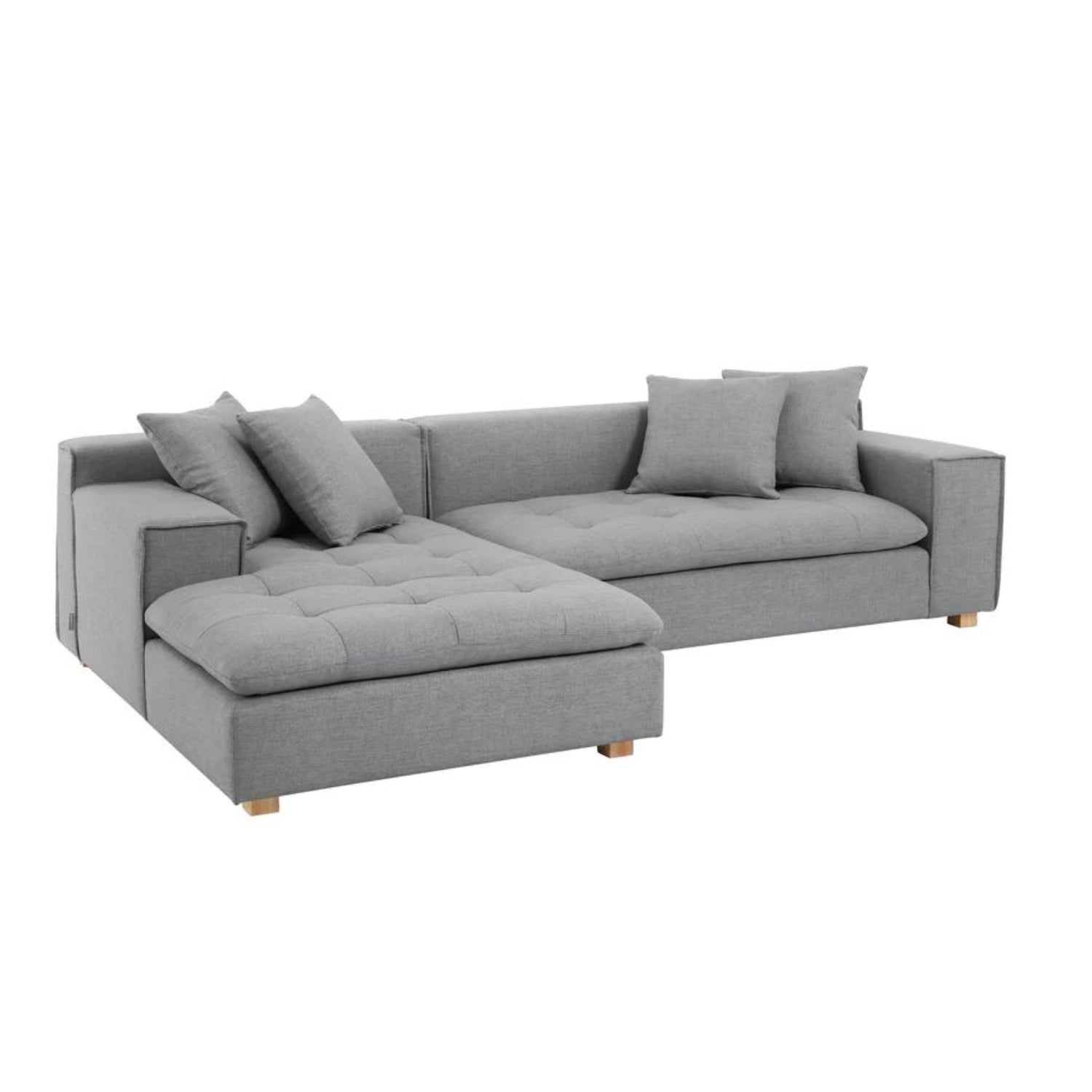 Sofá Forma Seccional Izquierdo Acero - Medular Diseño Sofás