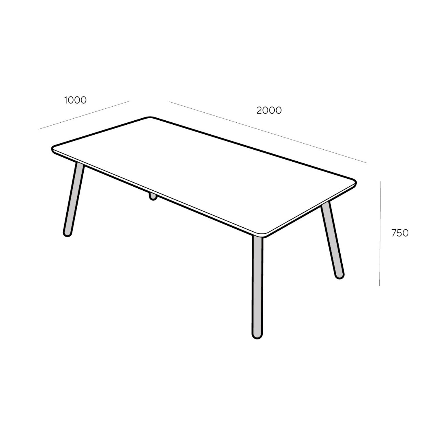 Mesa de Comedor Aula Lenga 8P Edicion Especial - Medular Diseño Mesas de Comedor