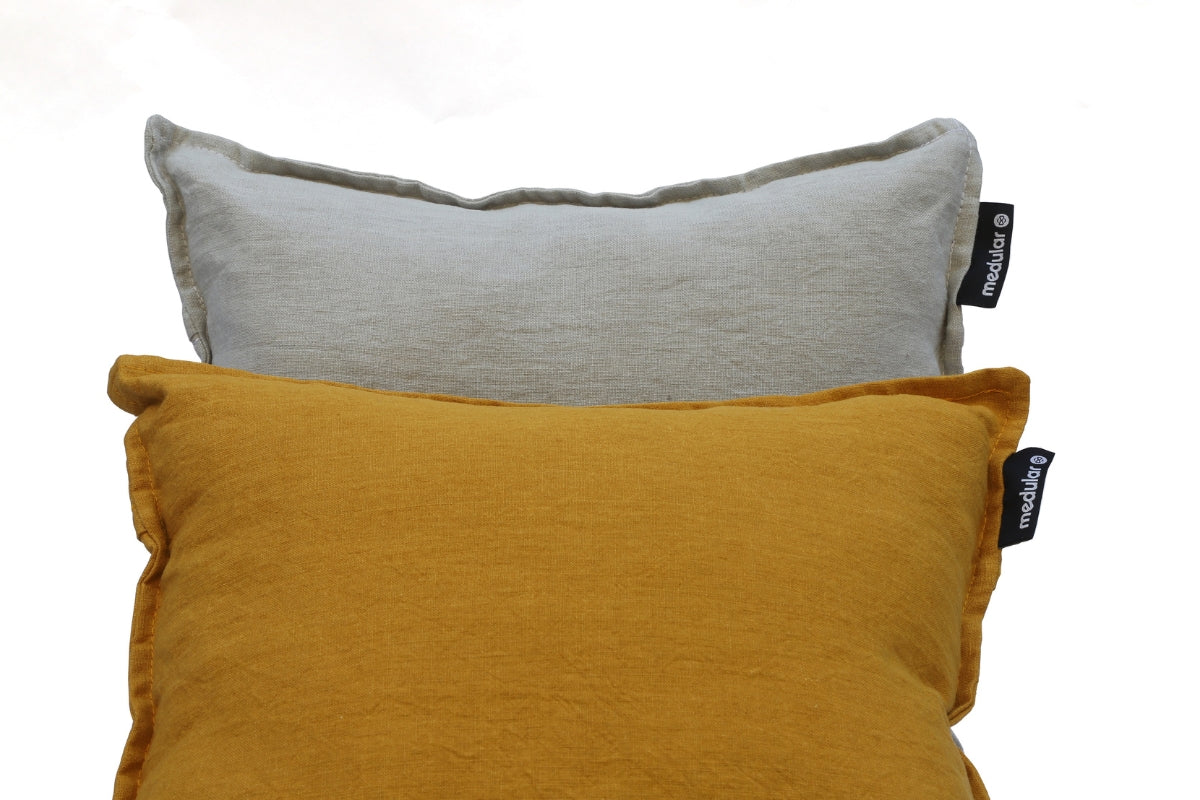 Cojín Lino gris - Medular Diseño Cojines EE