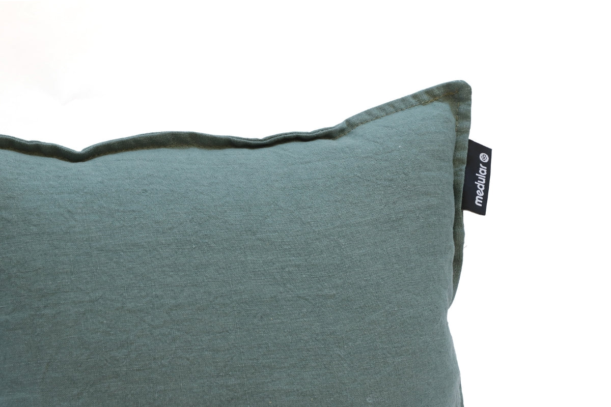Cojín Lino Verde - Medular Diseño Cojines EE