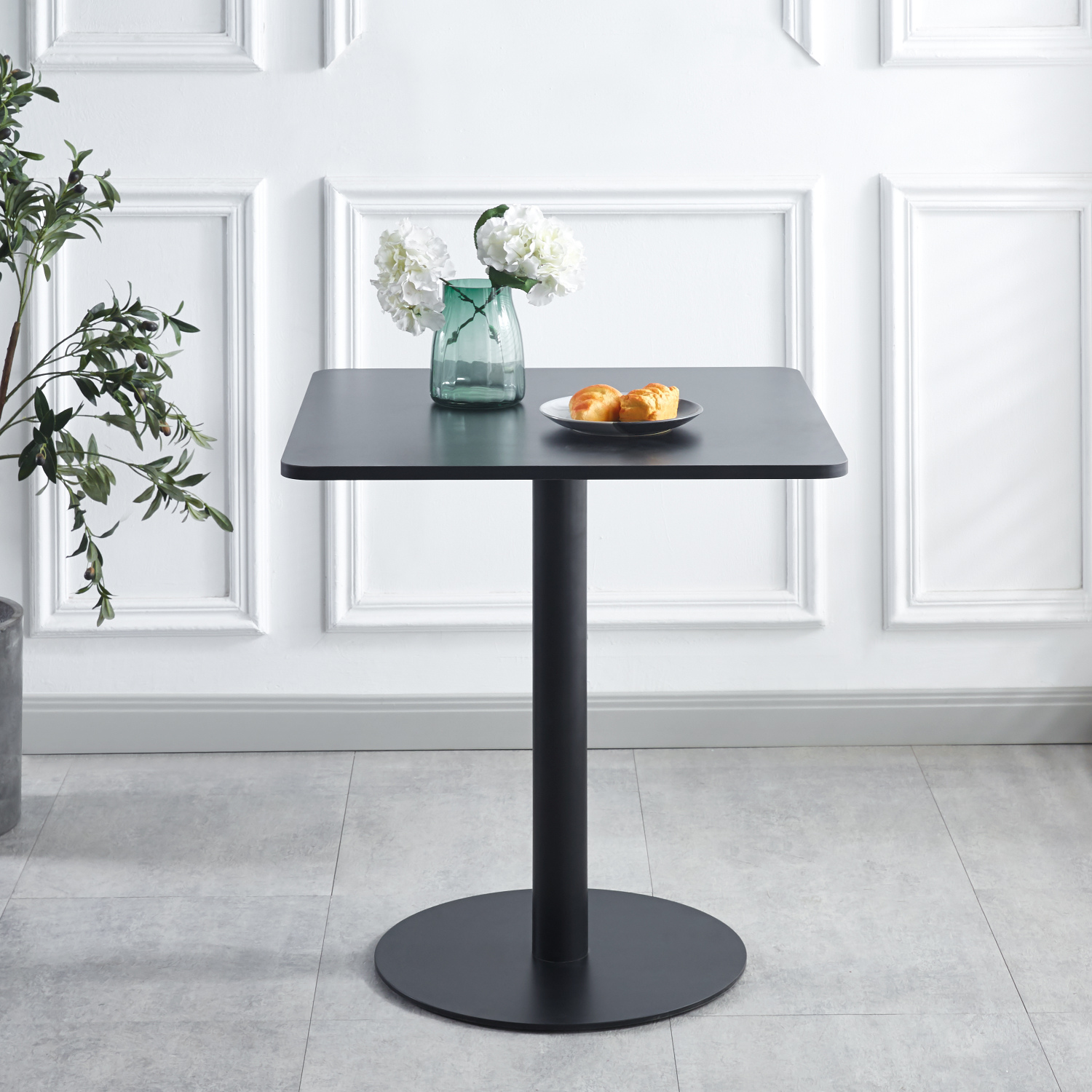 Mesa Tubular Negra - Medular Diseño Mesas de Comedor