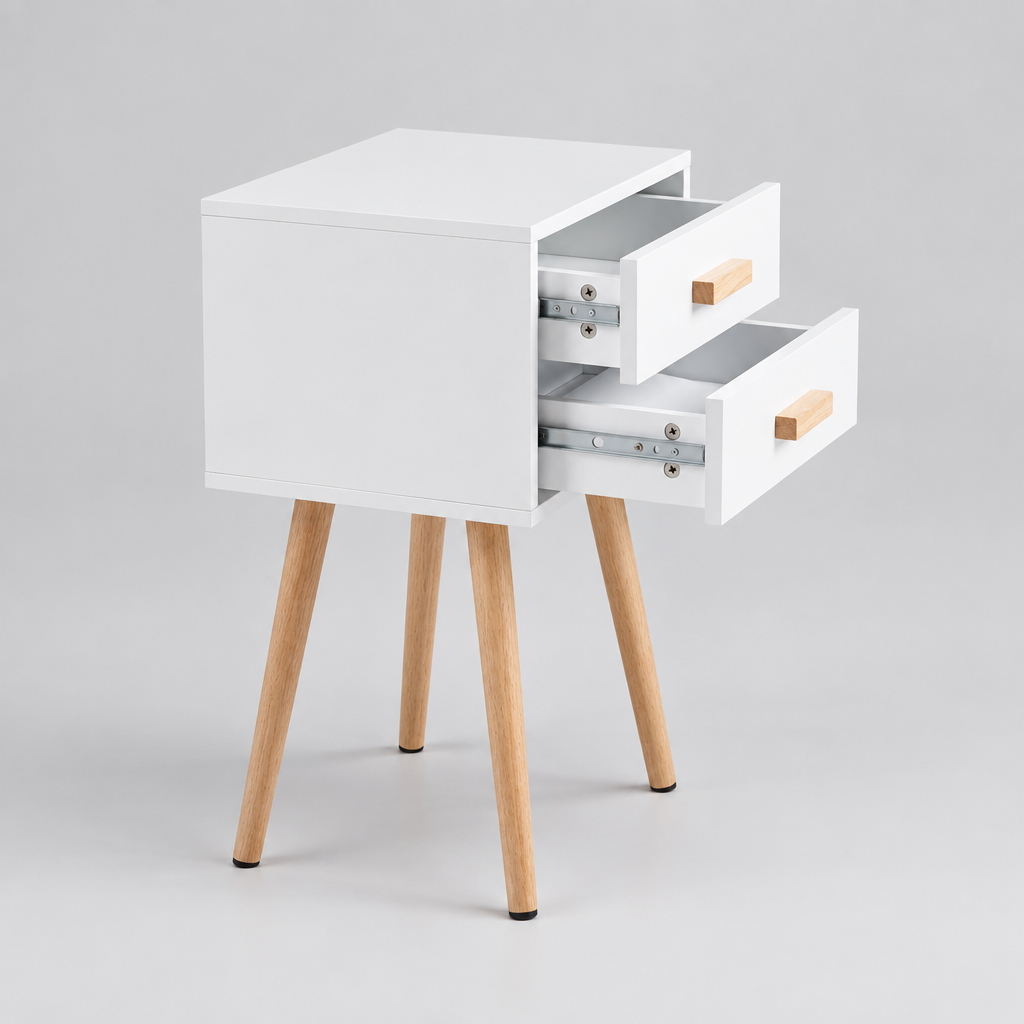 Velador Duo Blanco - Medular Diseño Veladores