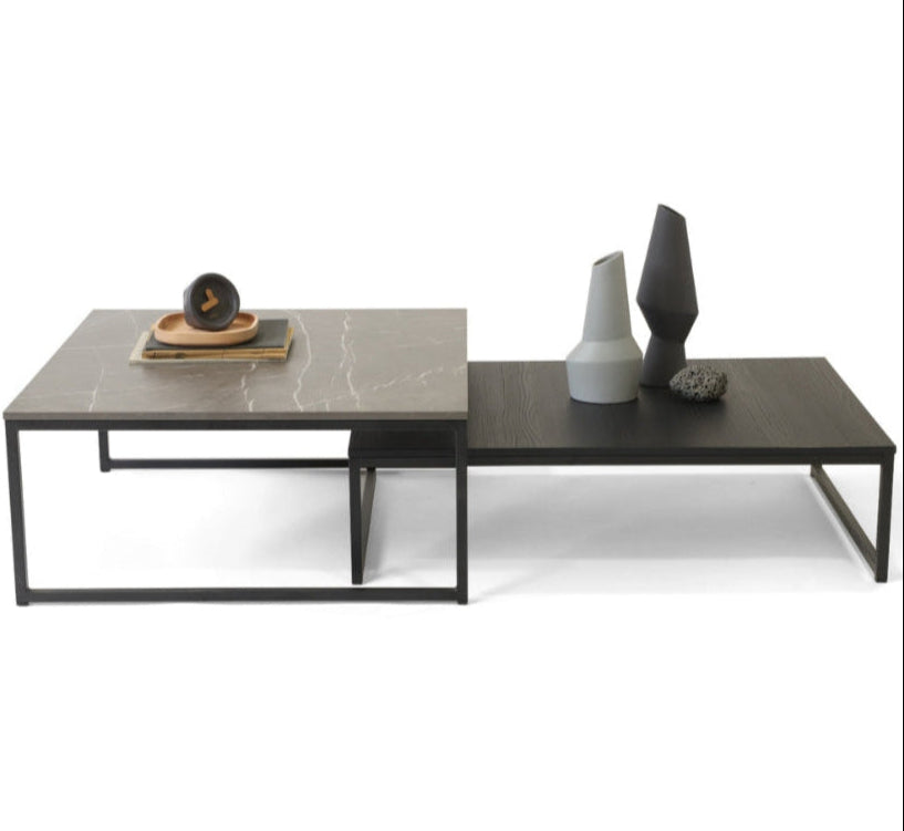 Mesa de Centro Duo Black Pietra - Medular Diseño Mesas de Centro