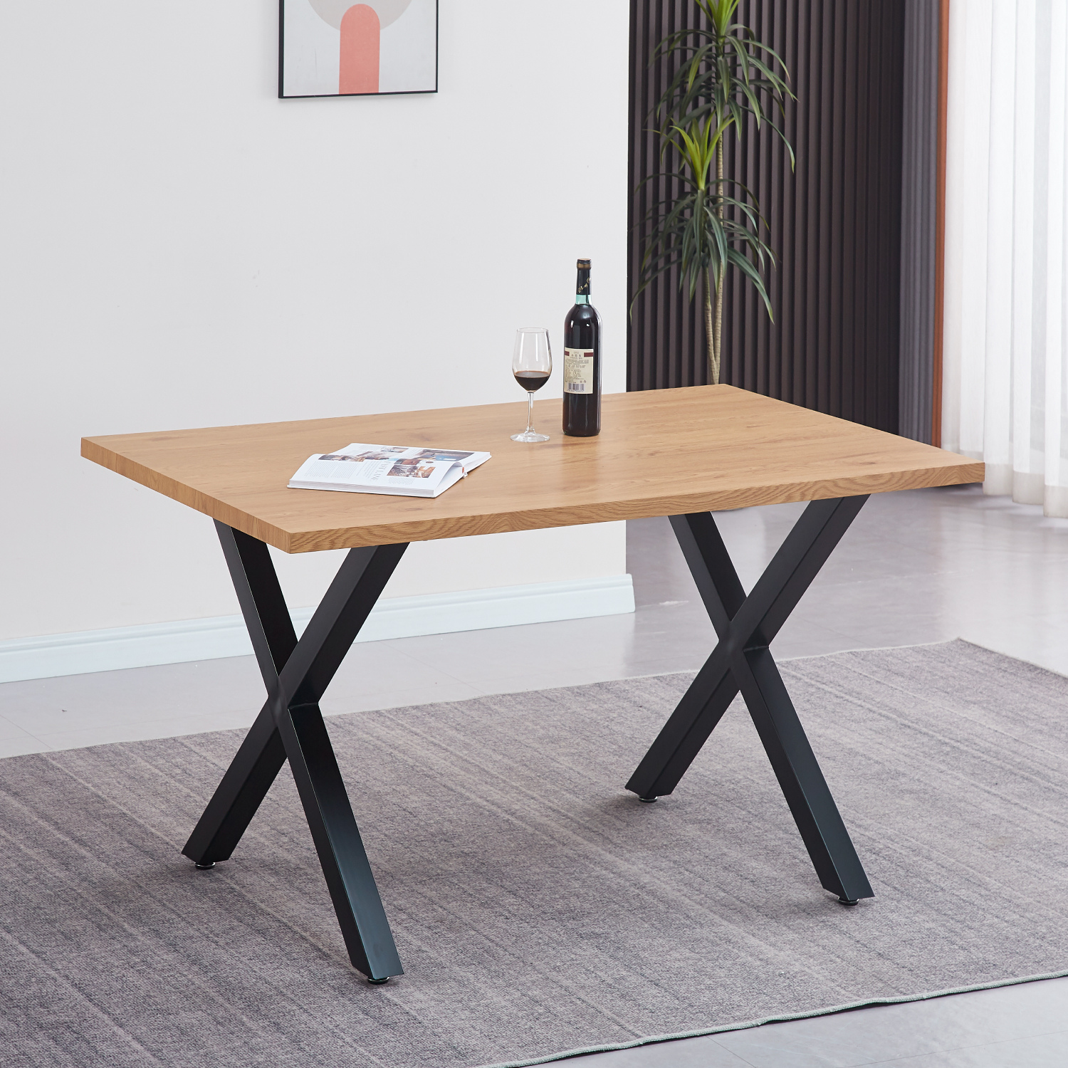 Mesa de Comedor Mini Cross Wood - Medular Diseño Mesas de Comedor