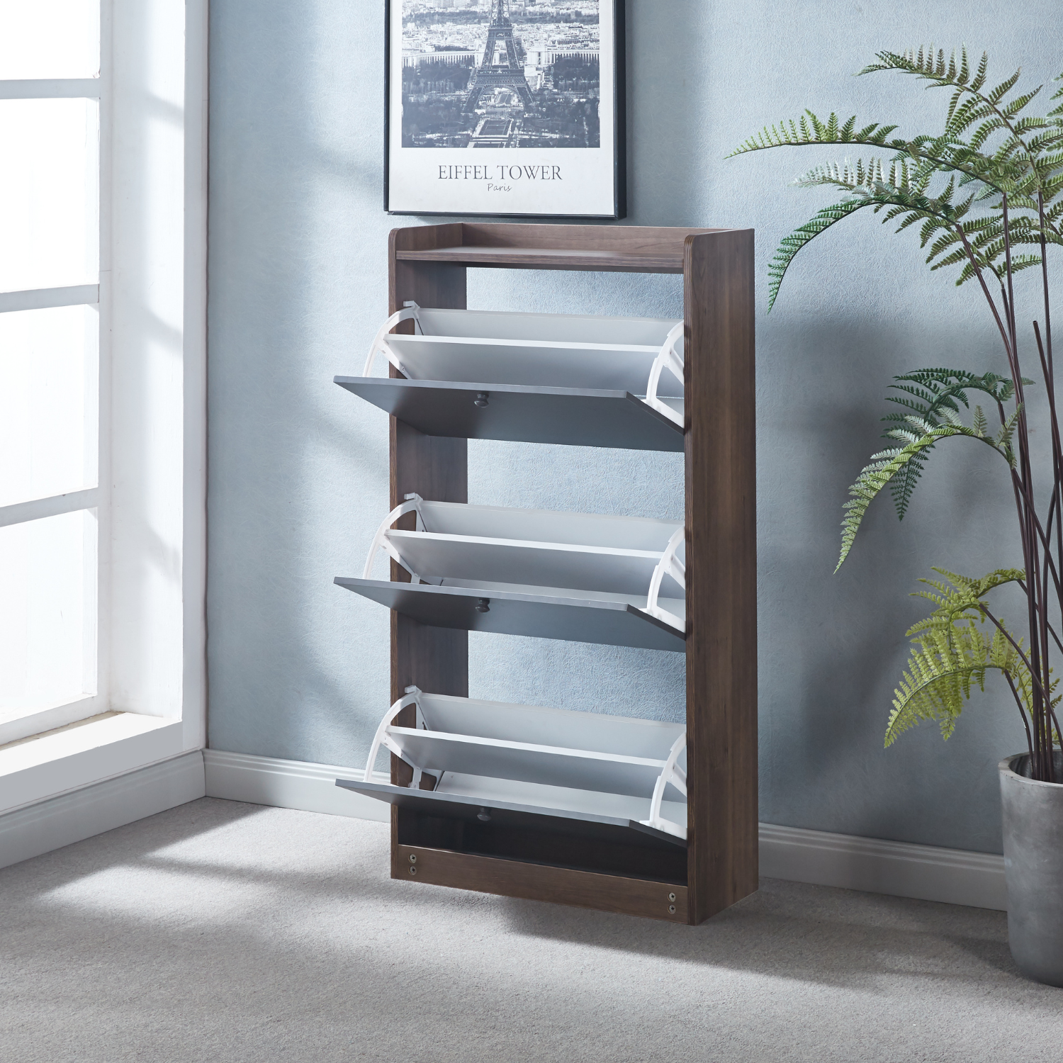 Zapatero Nero 3 Niveles - Medular Diseño Cómodas