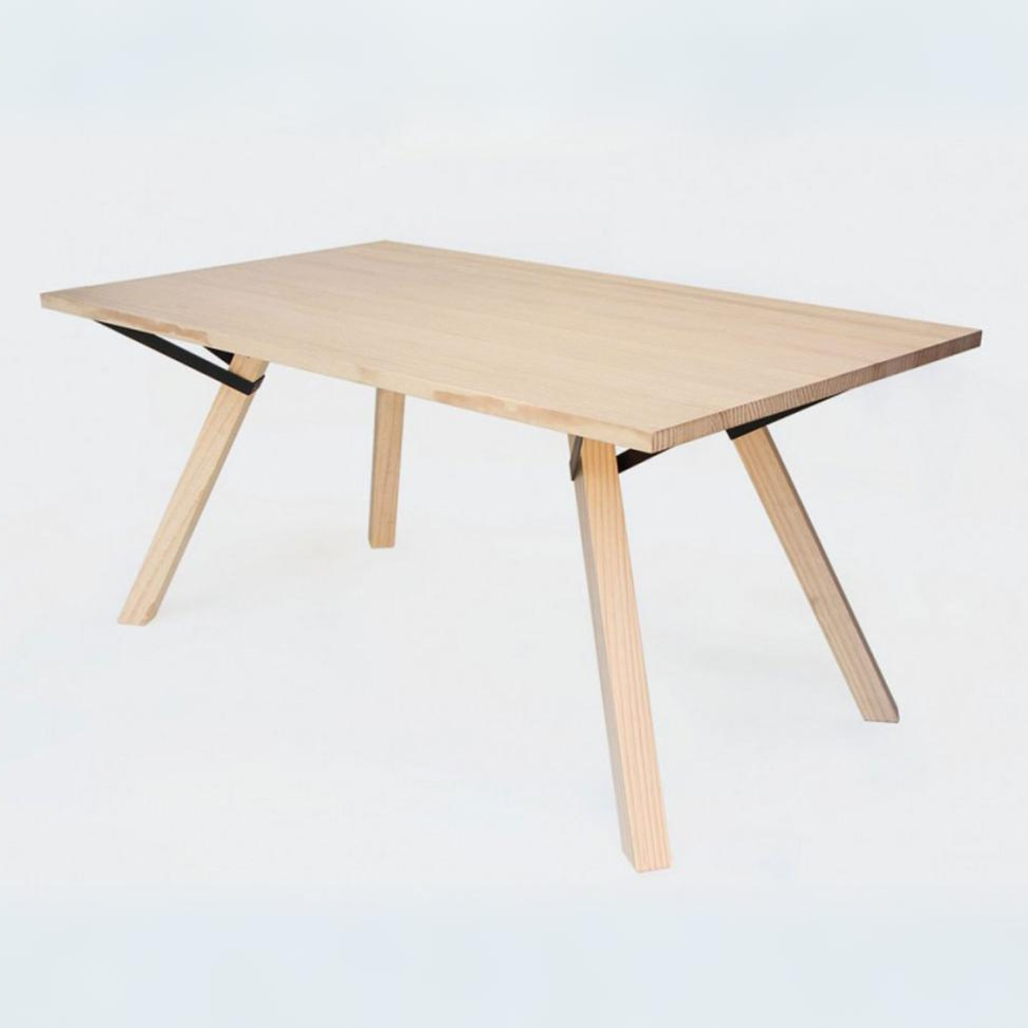 Mesa de Comedor Trigo Fijaciones Negras 6P - Medular Diseño Mesas de Comedor