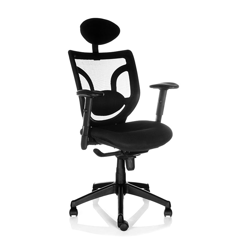 Silla oficina Black con Cabecero - Medular Diseño Sillas de Escritorio