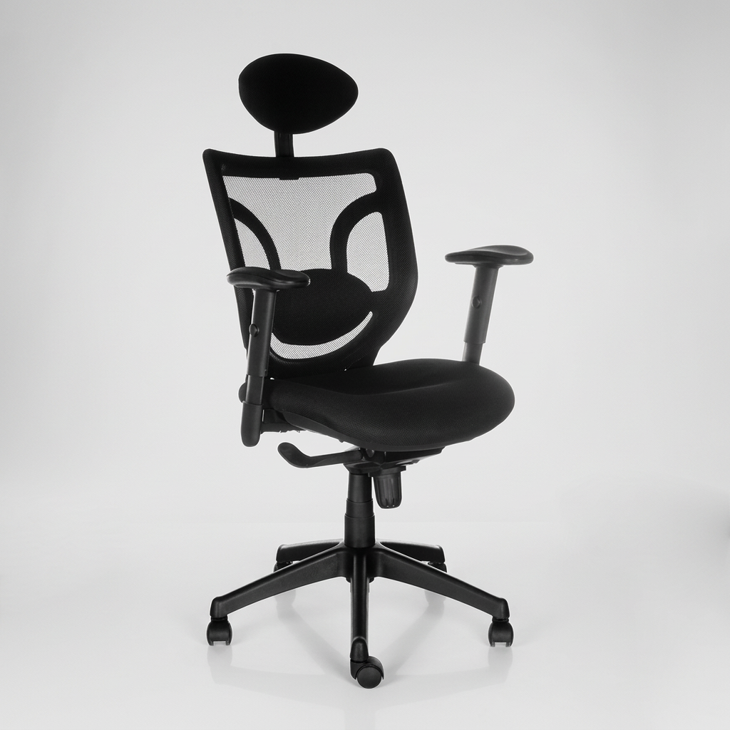 Silla oficina Black con Cabecero