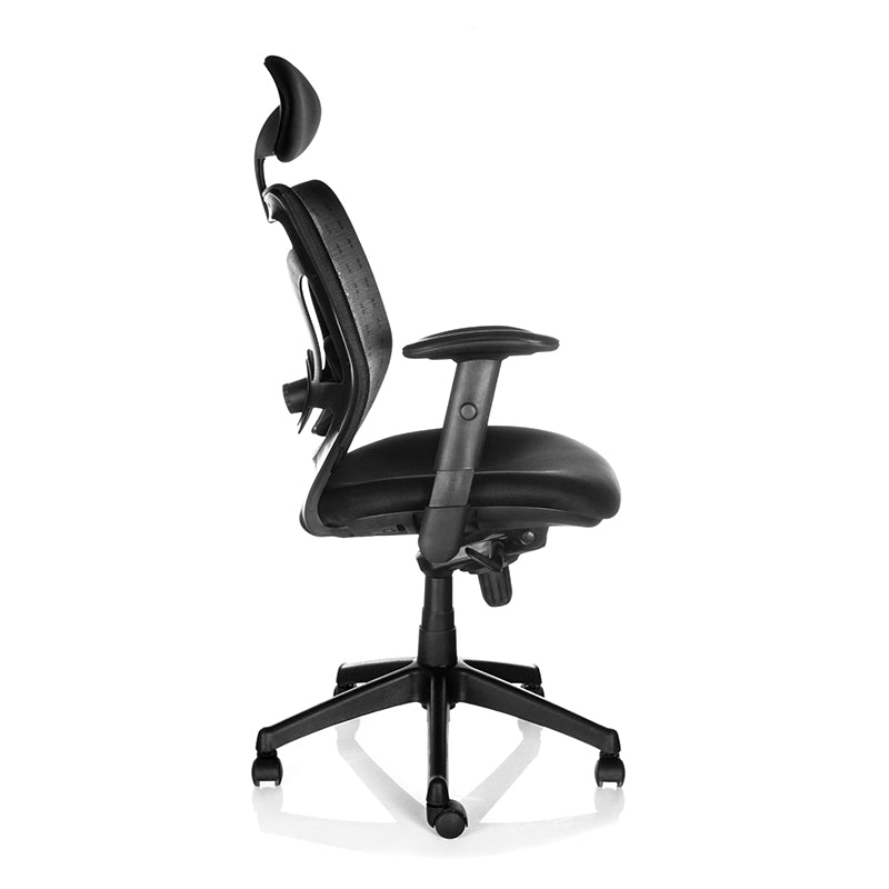 Silla oficina Black con Cabecero - Medular Diseño Sillas de Escritorio