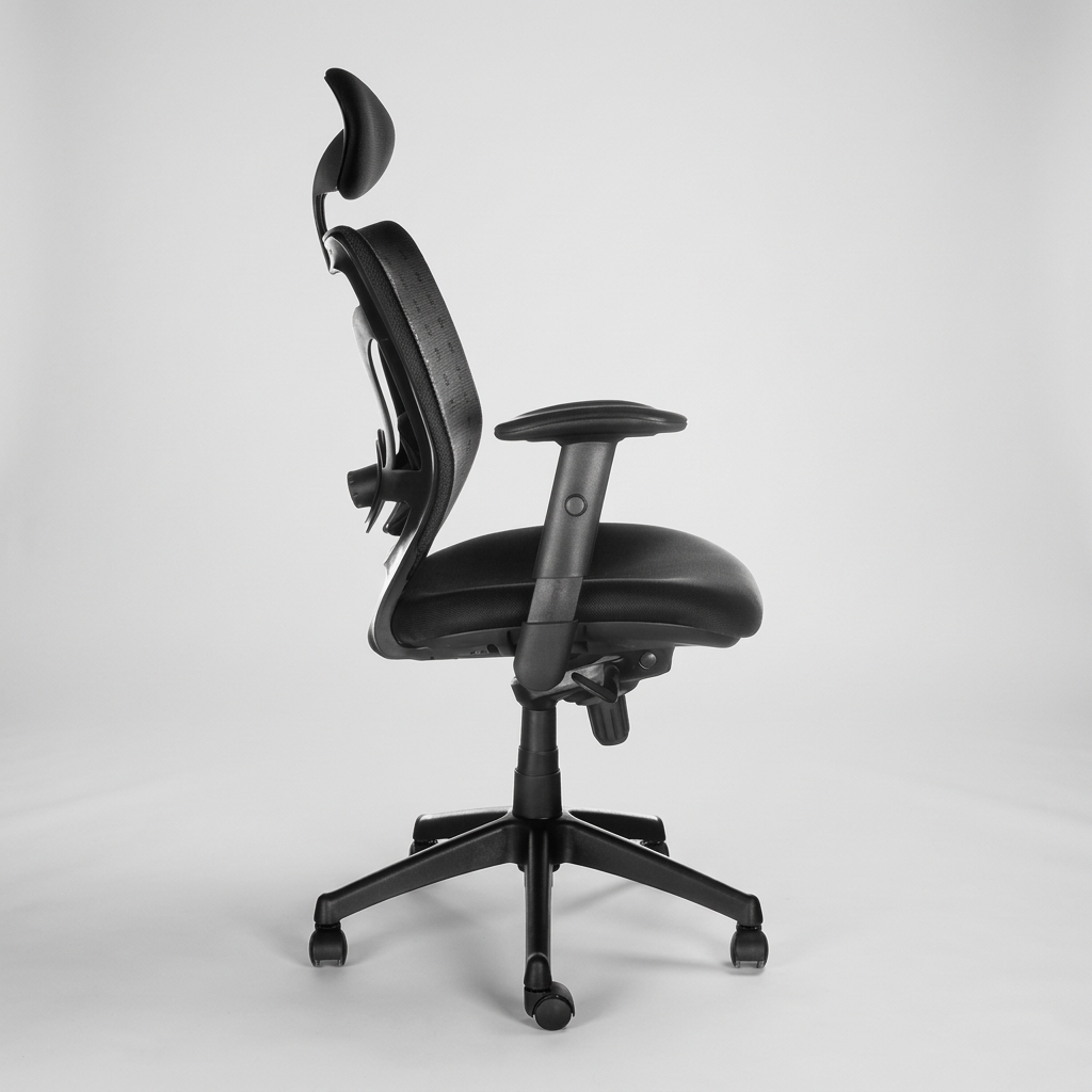 Silla oficina Black con Cabecero