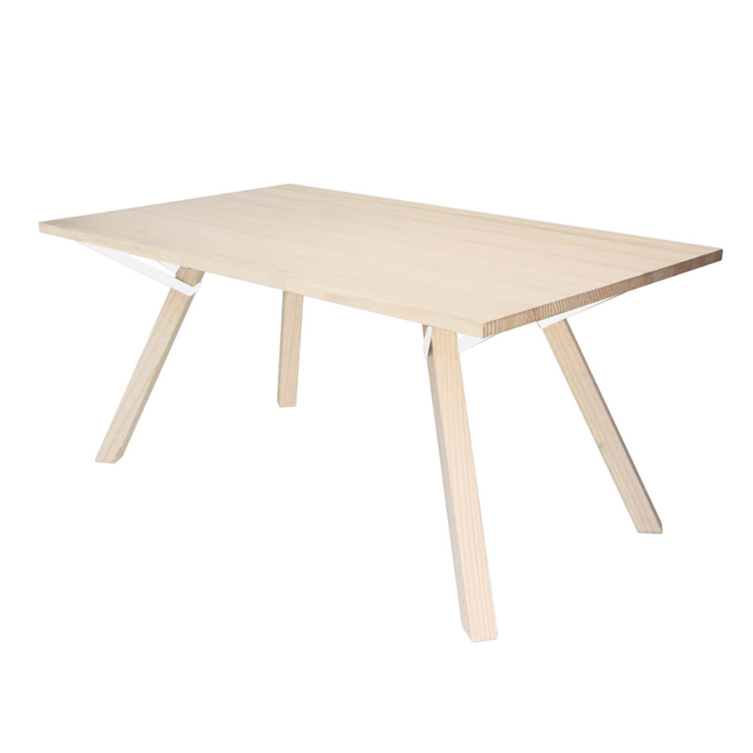 Mesa de Comedor Trigo Fijaciones Blancas 6P - Medular Diseño Mesas de Comedor