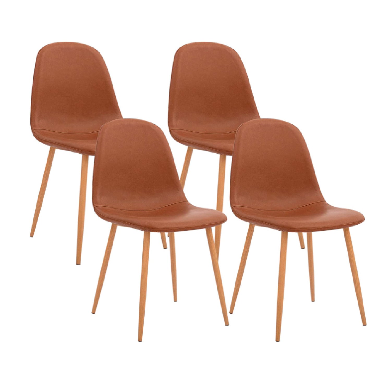 Silla Luxor Ecocuero Café
