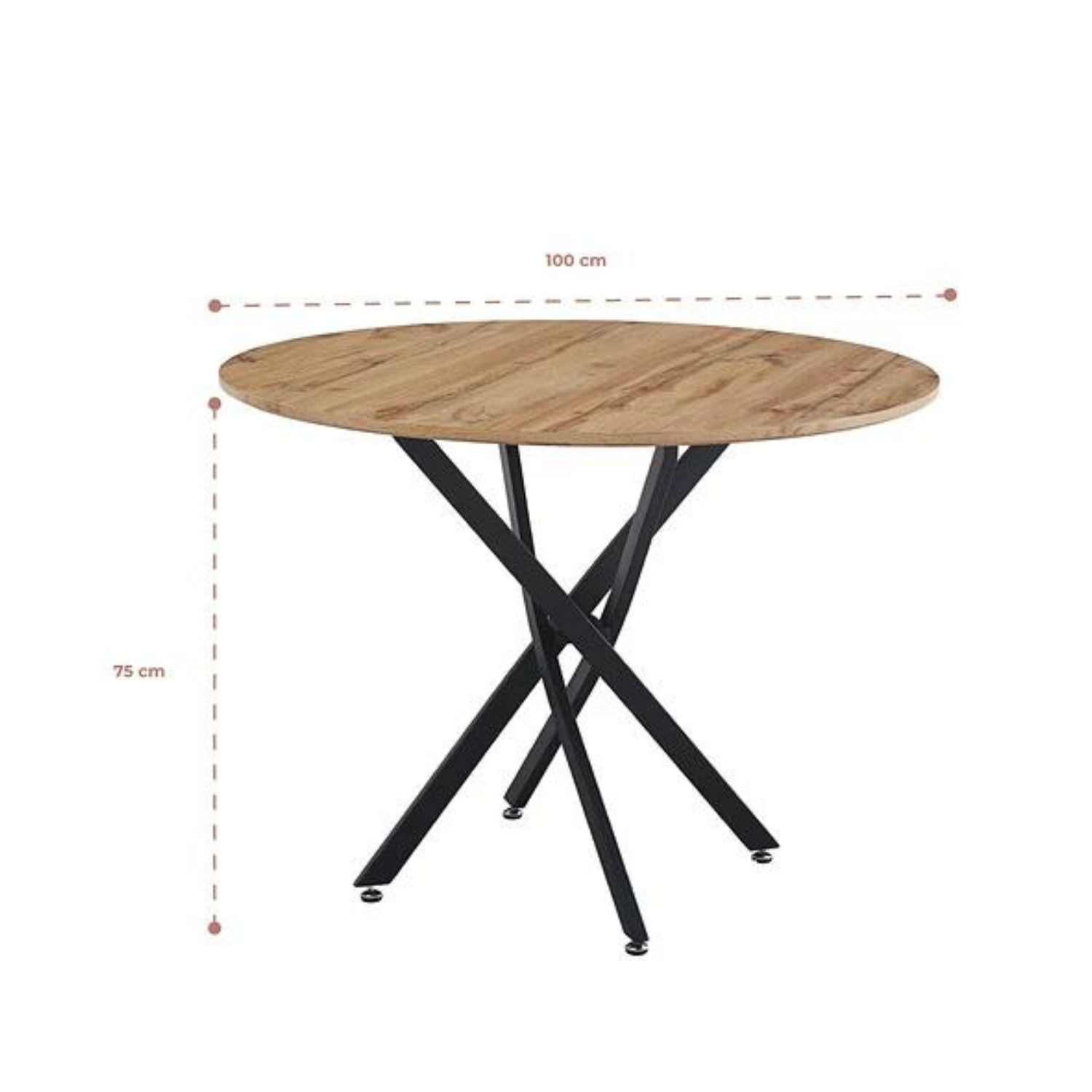 Mesa de Comedor Redonda Amaderada - Medular Diseño Mesas de Comedor