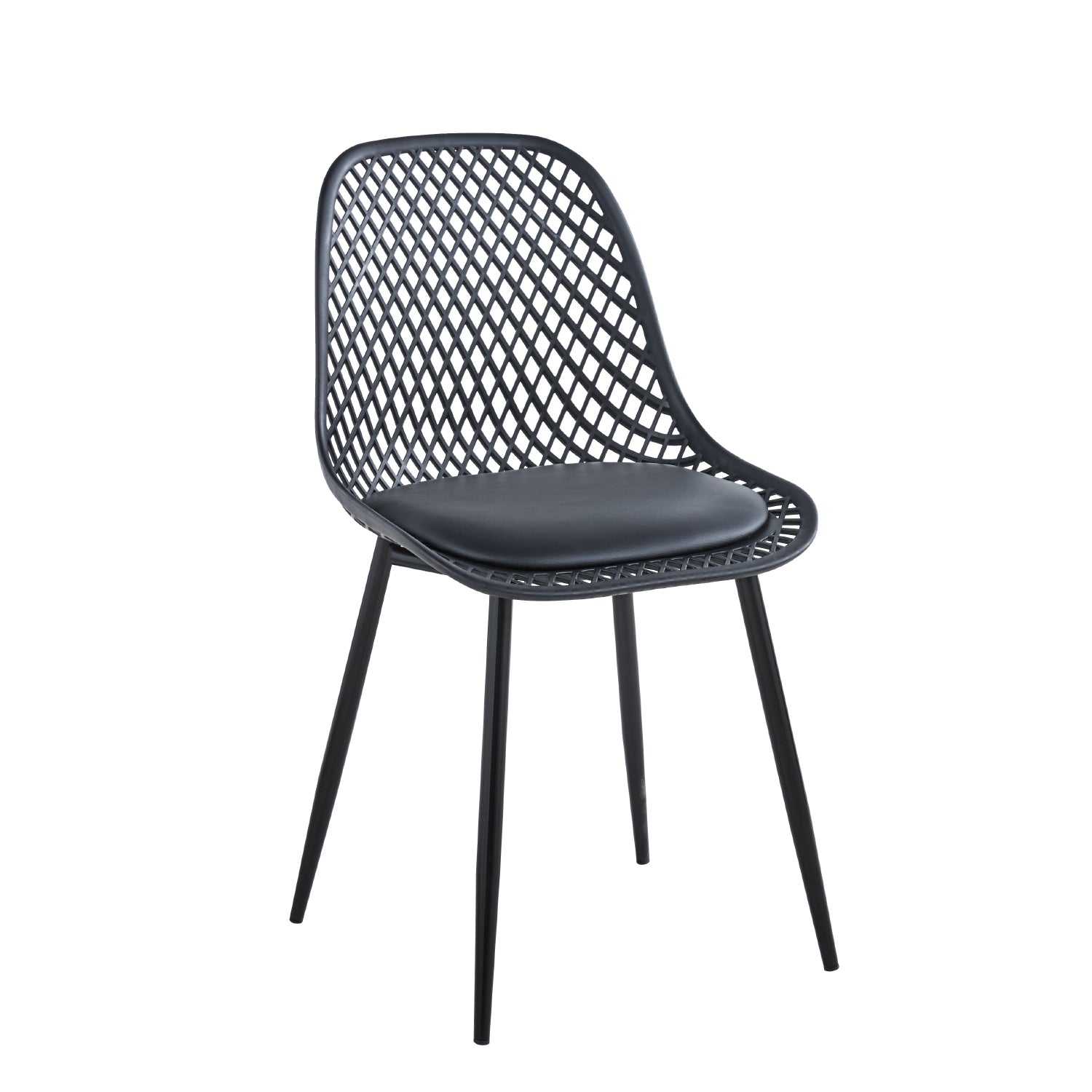 Silla Europa Negra Acolchada - Medular Diseño Sillas de interior