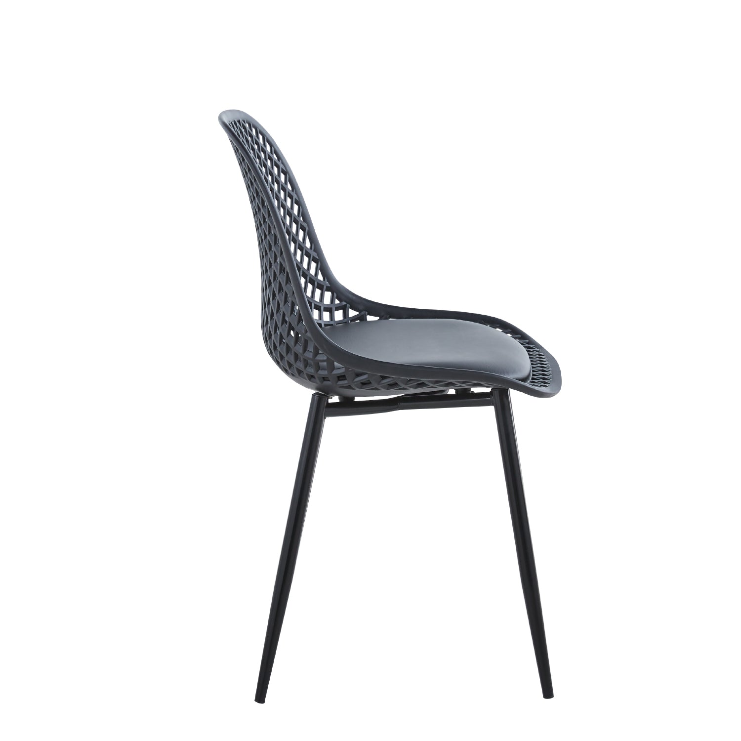 Silla Europa Negra Acolchada - Medular Diseño Sillas de interior