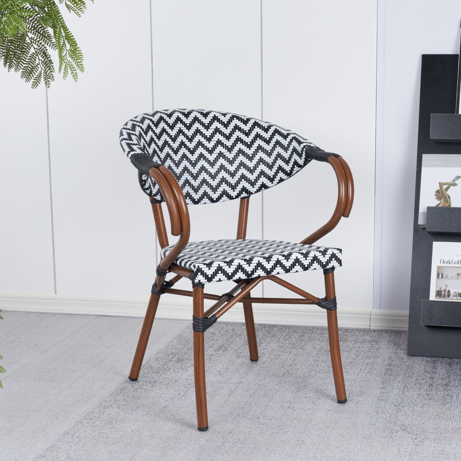Silla Parisina Rattan con Posabrazos - Medular Diseño Silla