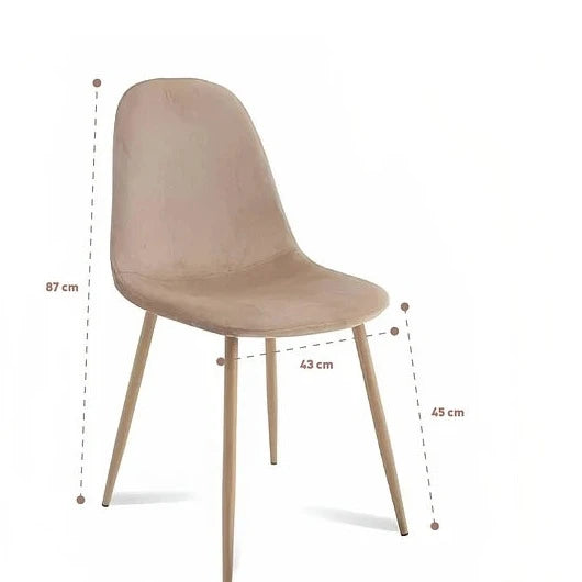 Silla Luxor Velvet Beige