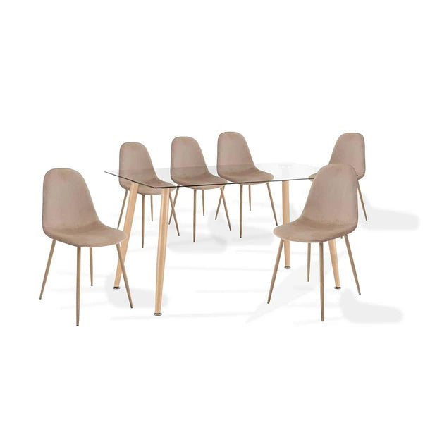 Silla Luxor Velvet Beige
