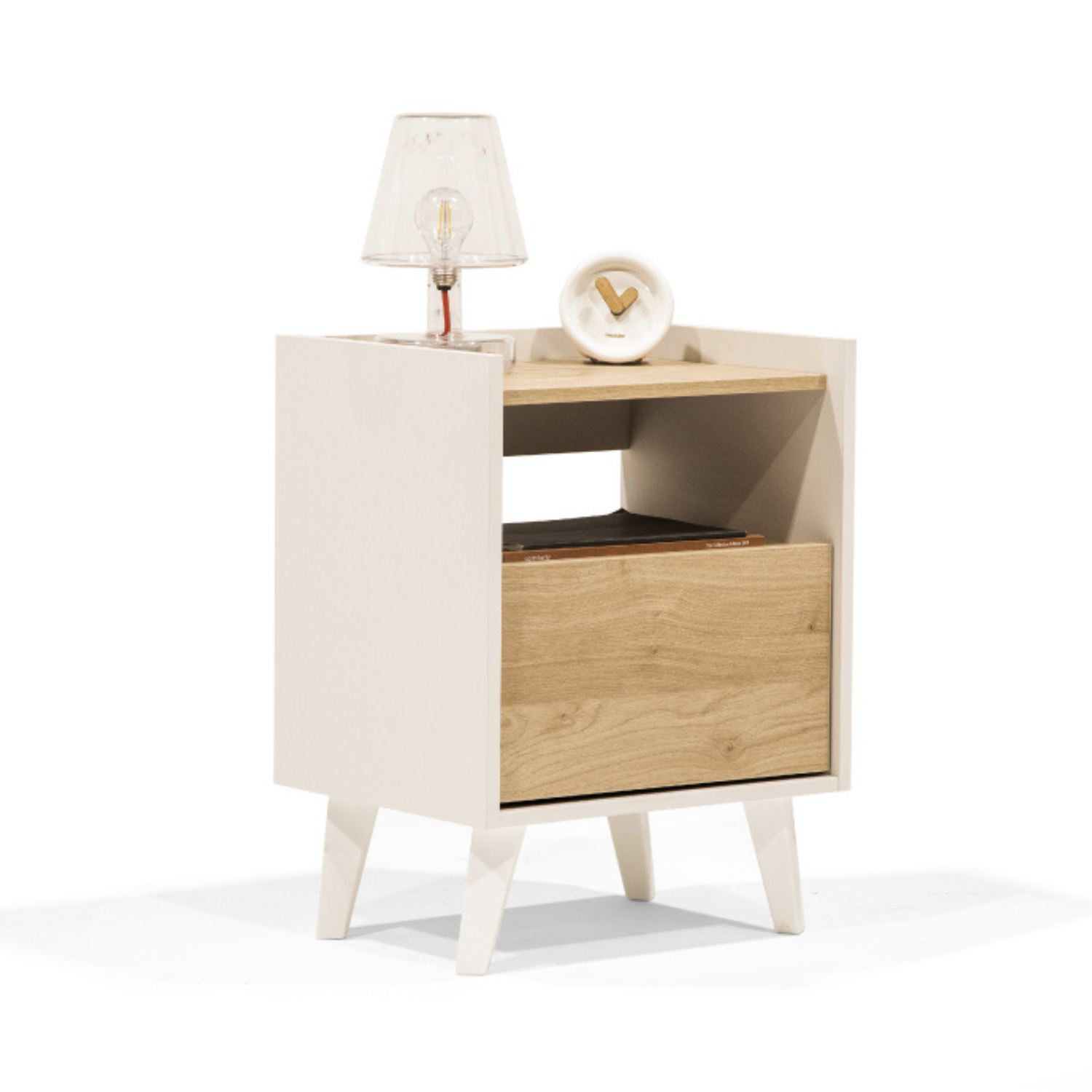 CB Respaldo Rapel Gris + 2 Veladores Pop + Cómoda Atacama Gris Bruma