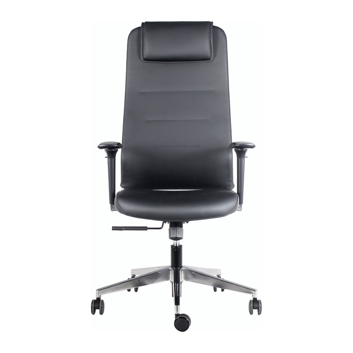 Silla oficina Argos con cabecera, vista frontal