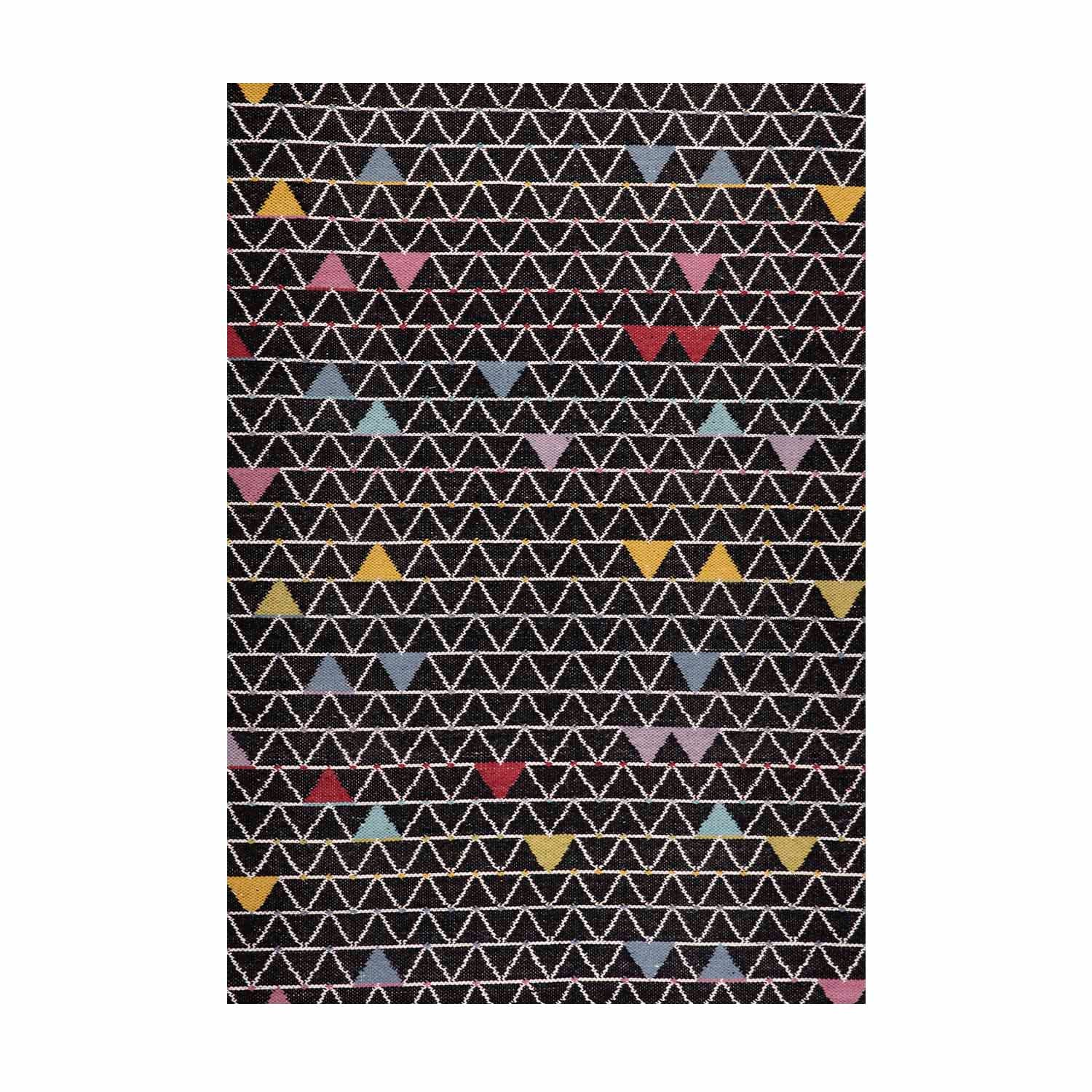 Alfombra Handwoven Design Negro - Medular Diseño Alfombra